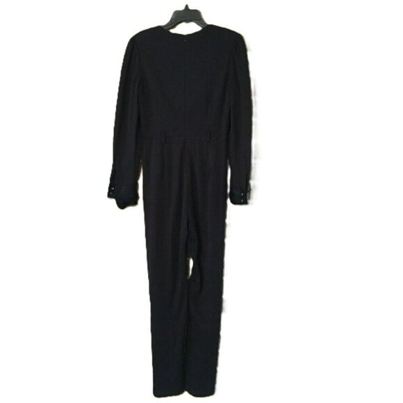 NWOT J. McLaughlin Black Jazz Jumpsuit Pockets Size 6 Pockets Back Zip $328 MSRP - Picture 11 of 13